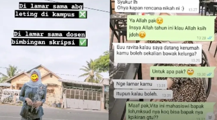 Tak Menyangka Dilamar Dosen Pembimbing Skripsi, Kisah Mahasiswi Ini Bikin Baper