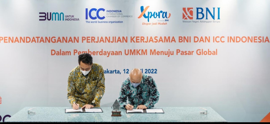 Dorong UMKM Go Global,  BNI Xpora Gandeng ICC Indonesia