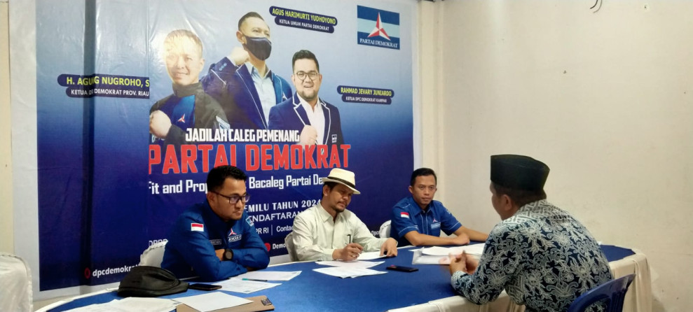 Gandeng Riau Development Institut, Demokrat Kampar Uji Kelayakan 55 Bacaleg