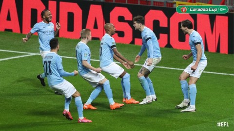 Hajar MU, Manchester City ke Final Piala Liga