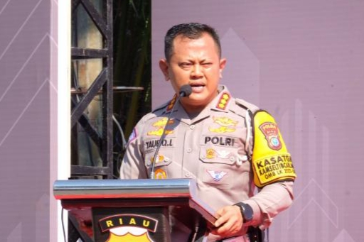 Ditlantas Polda Riau Tindak Tegas Pengguna Knalpot Brong Ikuti Kampanye Akbar