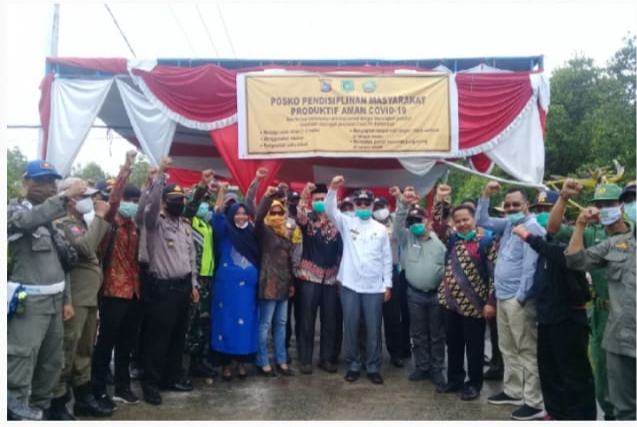 Pemkab Meranti Cabut PSST di Desa Bandul, Wabup Said Hasyim Ajak Warga Jalani New Normal
