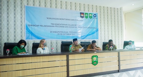 Kemendagri Tinjau Program WI di Kabupaten Siak