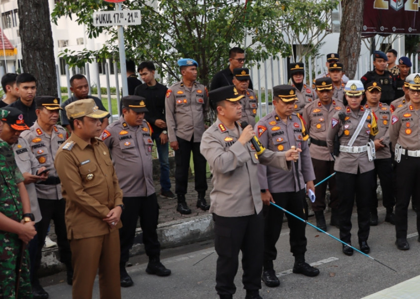 Amankan Malam Takbiran, Polresta Pekanbaru Siagakan 355 Personil Gabungan