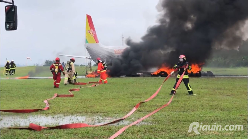 Pesawat Kuantan Air Terbakar di Bandara SSK II Pekanbaru, Ini Penjelasan Angkasa Pura