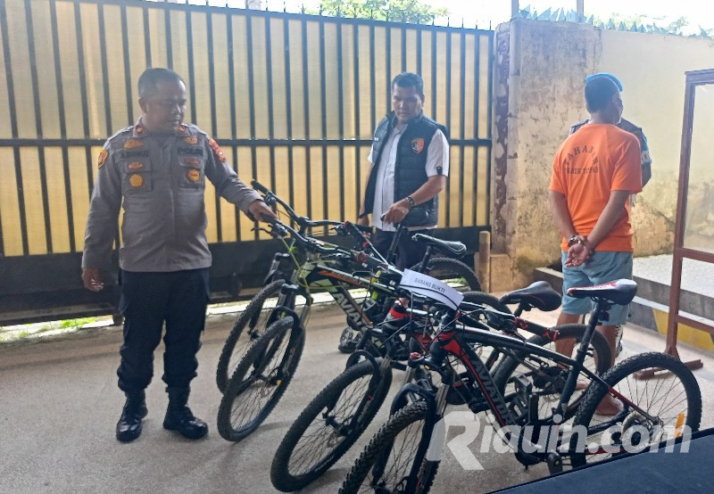 Residivis Pencuri Sepeda Dibekuk Polsek Tampan, Rekan dan Penadah DPO