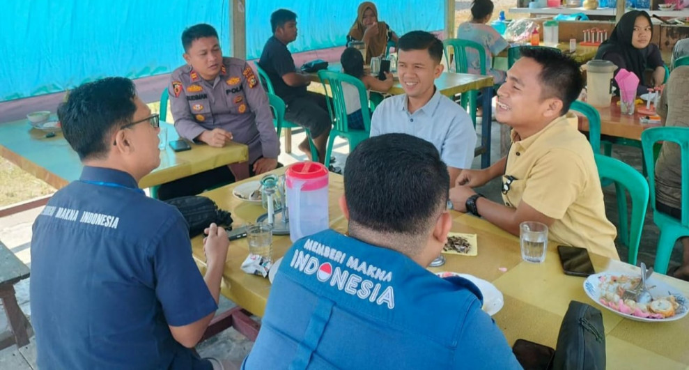 Kapolsek Koto Gasib Turun Langsung Ajak Warga Ciptakan Pilkada Damai 2024