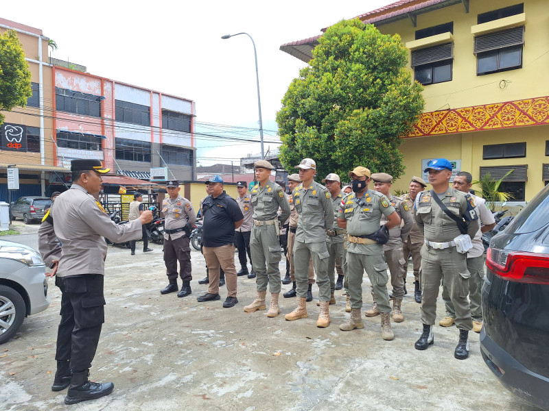 Polresta Pekanbaru Siap Backup Pleno PPK Kecamatan Limapuluh