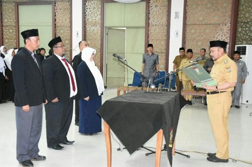 Bupati Kampar Lantik 103 Kepala Sekolah SD/SMP, Pengawas dan Penilik 