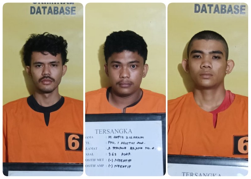 Sikat Motor Teman, 3 Pemuda Diringkus Polisi di Teropong