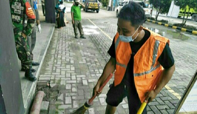 Tak Pakai Masker, Puluhan Warga Pelalawan Disanksi Kerja Sosial