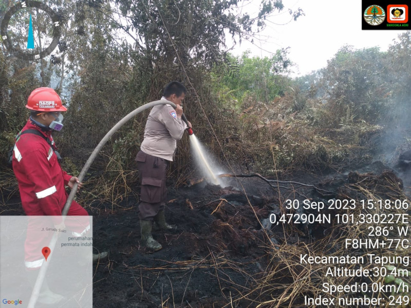 Lahan Gambut di Kampar Terbakar, BPBD Riau Pastikan Karhutla Terkendali