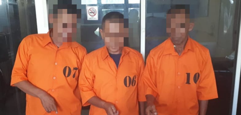 Asyik Main Song di Kebun Sawit, 3 Pria di Tapung Kampar Ditangkap Polisi