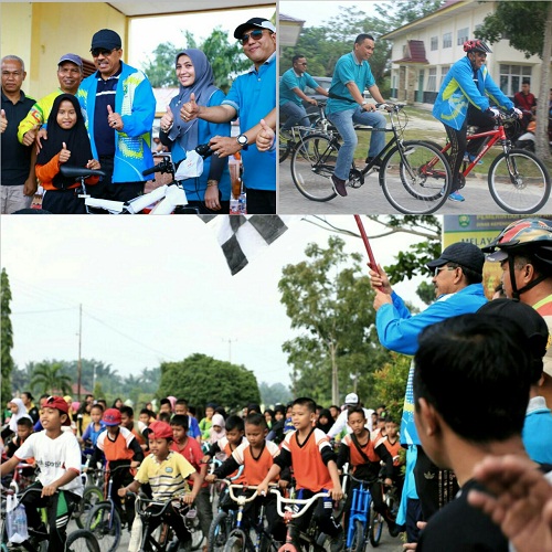 Peringati Hardiknas 2018, Kabupaten Siak Gelar Acara Fun Bike