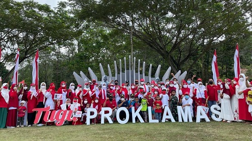 Semarak Perayaan HUT RI ke-77 di Riau Kompleks PT RAPP