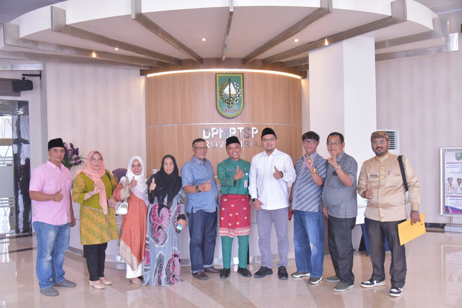 Tingkatkan Pelayanan Lewat Aplikasi, Komisi III DPRD Bengkalis Diskusi dengan DPMPTSP Riau