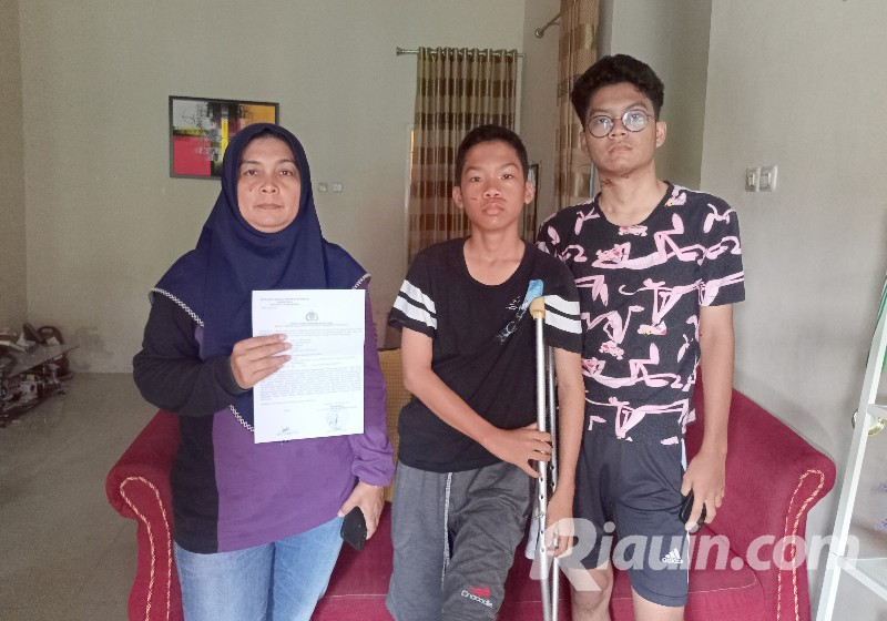 Orangtua Korban Jeratan Kabel Fiber Optik di Pekanbaru Melapor ke Polisi
