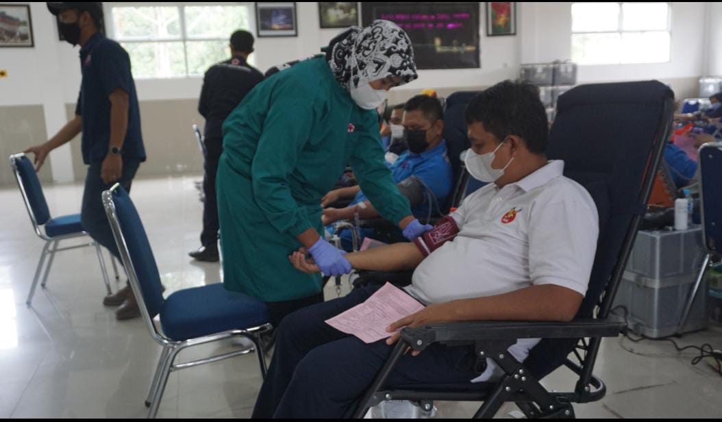 Sempat Vakum Selama Pandemi, Karyawan RAPP dan APR Gelar Donor Darah 