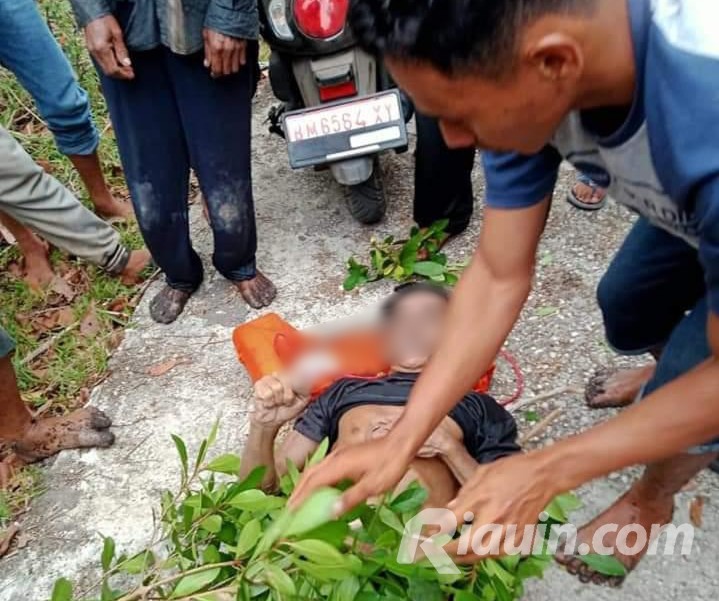 ABK Kapal Pasir Ditemukan Tewas Tesangkut Jaring di Perairan Desa Sepahat Bengkalis
