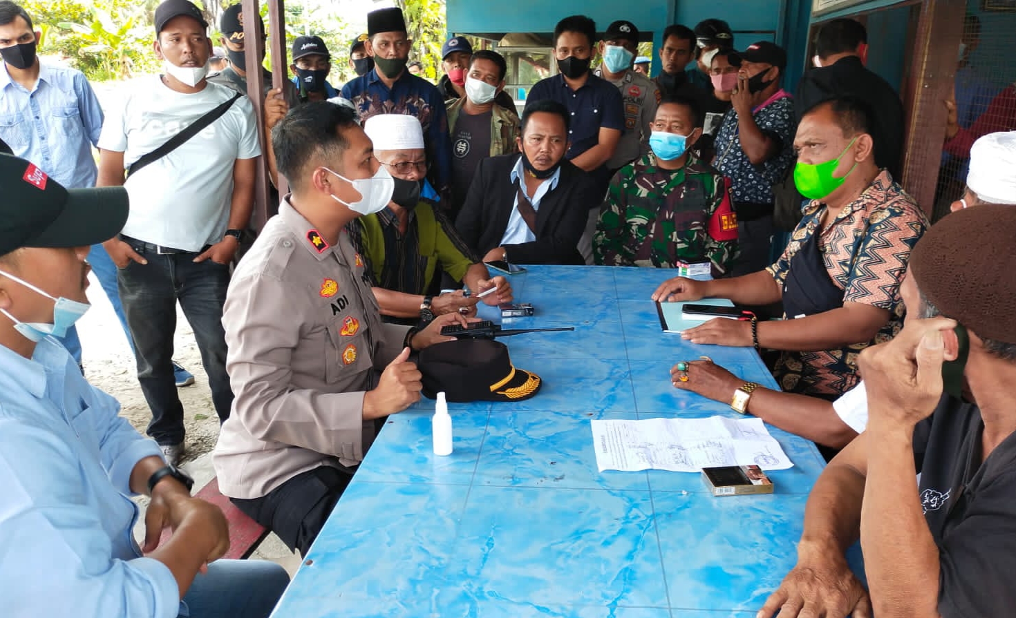 Kapolres Rohul Mediasi Sengketa Kepengurusan Koperasi Sawit Karya Bakti di Tambusai Utara