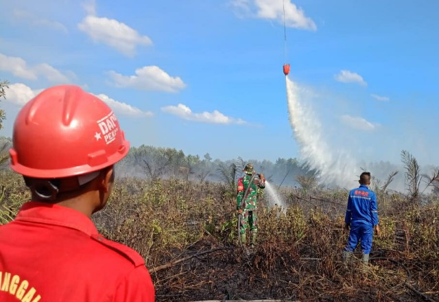 Hotspot di Riau Terpantau 33 Titik, Petugas Gabungan Dikerahkan Padamkan Karhutla