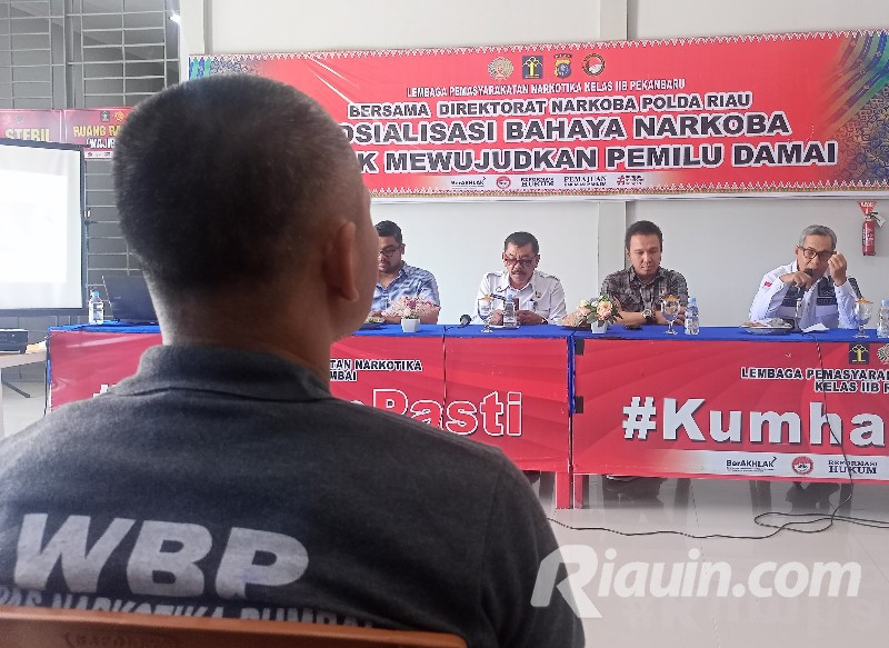 Trik Ditresnarkoba Polda Riau Ajak Warga Binaan Lapas Narkotika Sukseskan Pemilu 2024