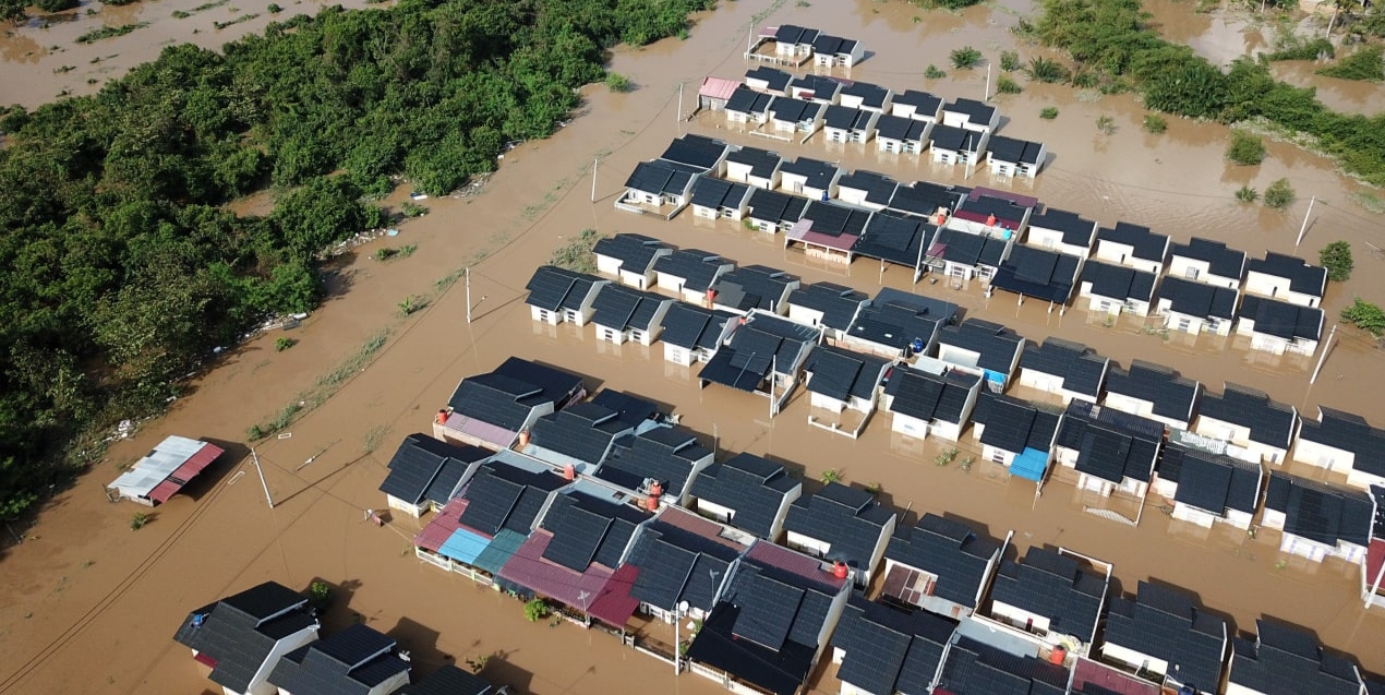 Begini Kondisi Banjir di Perumahan Pesona Harapan Indah Pekanbaru