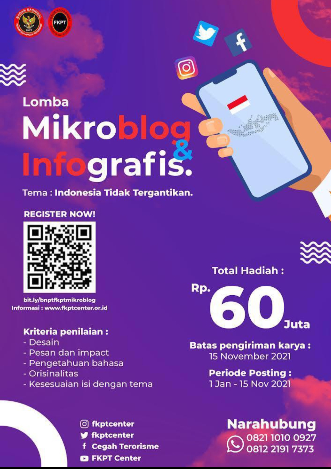 Ketua FKPT Riau: Ayo Ikuti Lomba Mikroblog BNPT Berhadiah Rp60 Juta