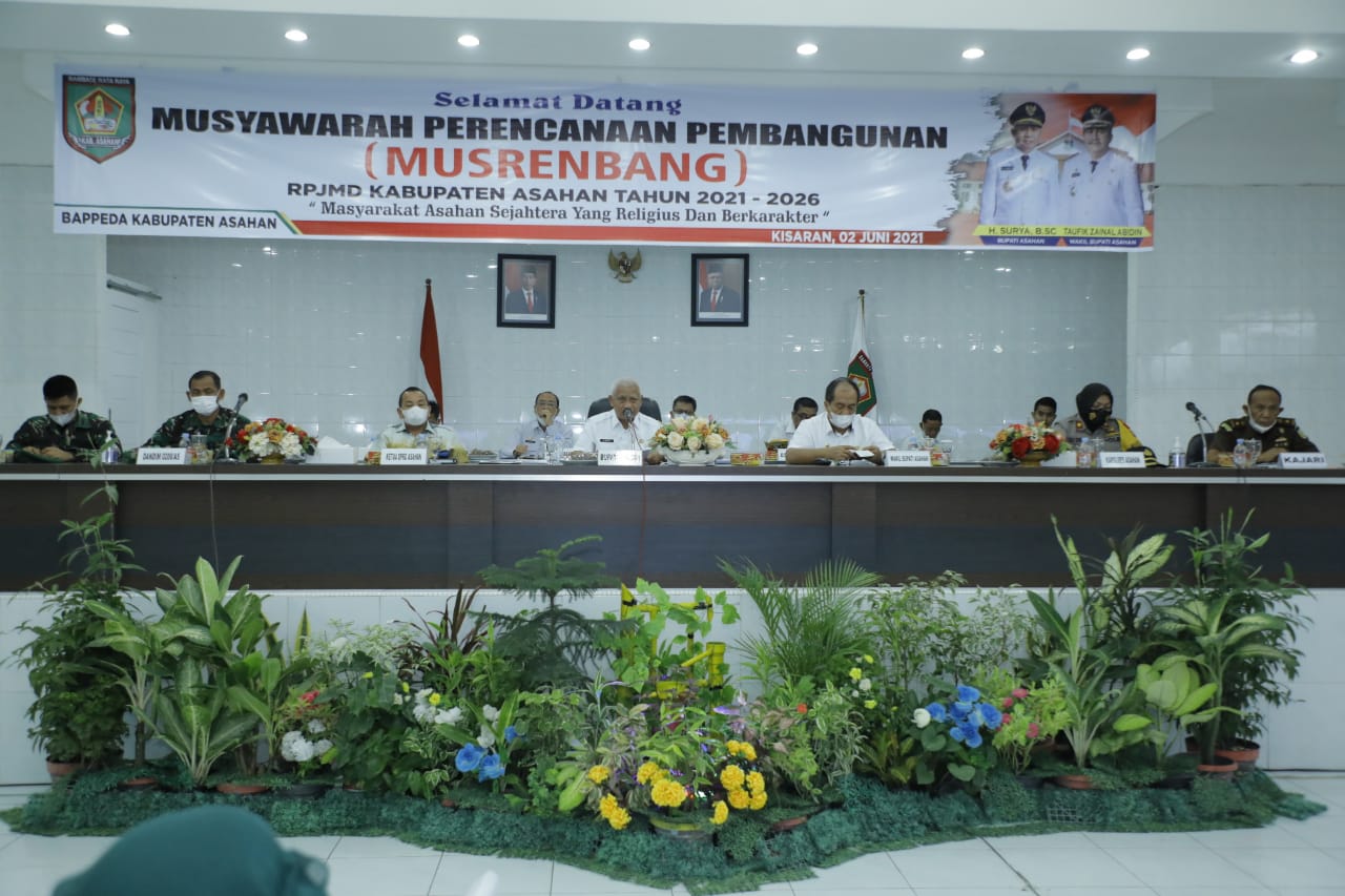 Bupati Surya Pimpin Musrenbang RPJMD Kabupaten Asahan Tahun 2021-2026