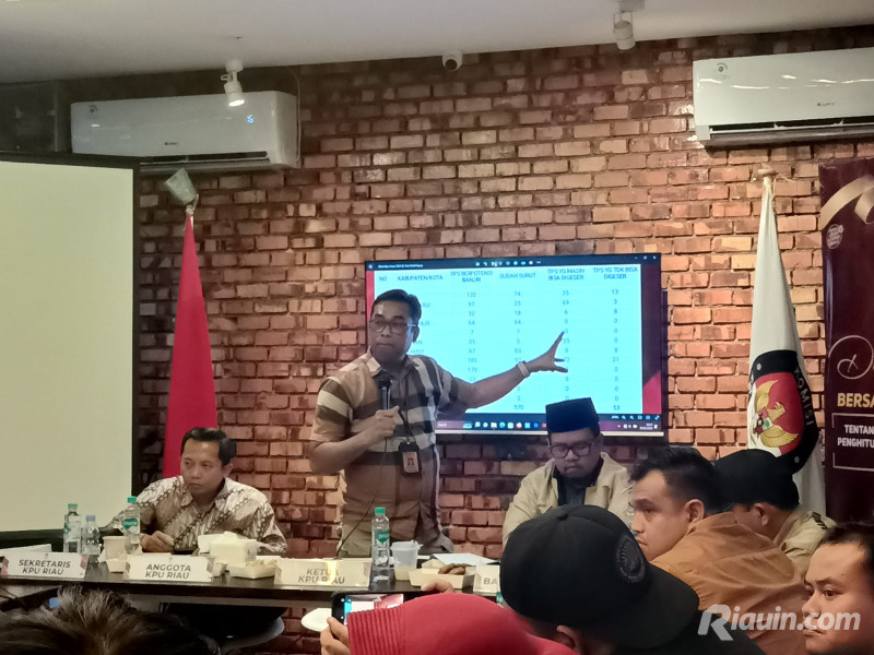 KPU Riau Pastikan Logistik Pemilu 2024 Selesai Didistribusikan H-1