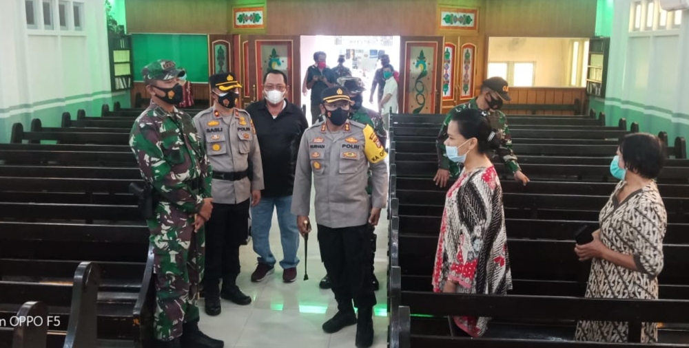 Perayaan Jumat Agung dan Paskah, Personel Gabungan TNI Polri Siap Amankan Gereja di Rokan Hilir