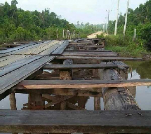 Jembatan Sotol-Tambak Langgam Rusak Parah, Begini Curhatan Warga