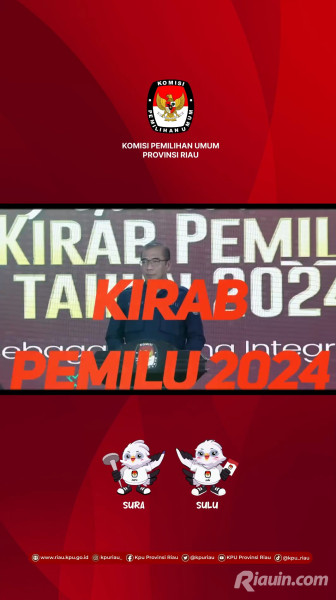Estafet Kirab Pemilu 2024 Tiba di Riau