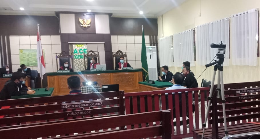 Sidang Pidana Pilkada Inhu, Majelis Hakim Tolak Eksepsi 6 Terdakwa