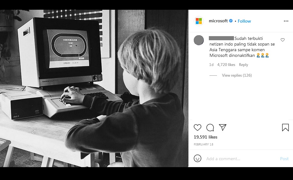 Tersinggung, Warganet +62 Serbu Instagram Microsoft Hingga Tutup Kolom Komentar
