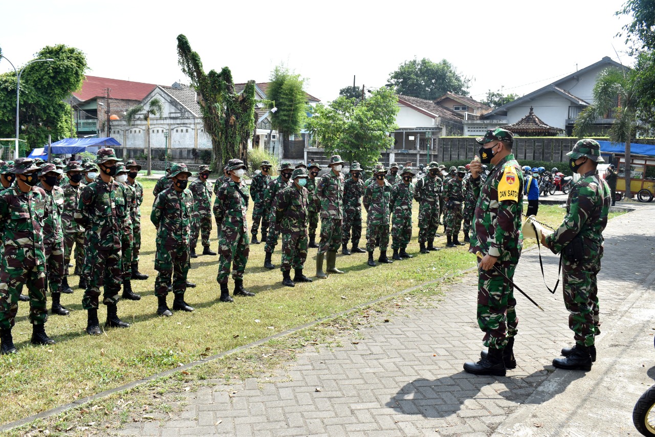 Dandim Jogja Beri Arahan Personel Satgas TMMD Reg ke-111 Kodim 0734/Kota Yogyakarta