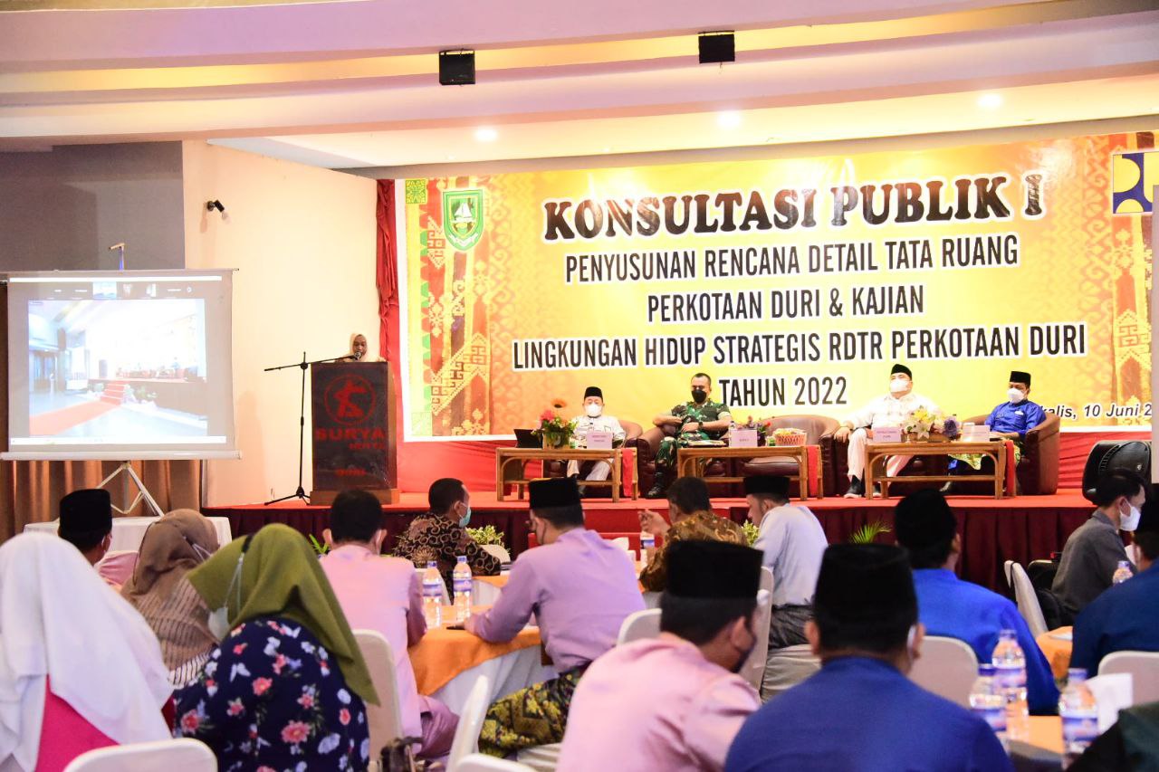 Bupati Bengkalis Dukung Konsultasi Publik 1 Penyusunan RDTP RDTR Perkotaan Dumai