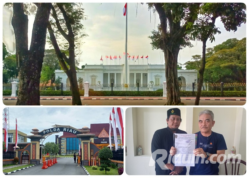 Tepat HUT Bhayangkara ke-77, Warga Siak Protes dan Jalan Kaki ke Istana Presiden