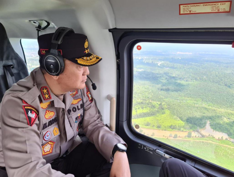 Polisi Buru Pembakar Lahan di Perbatasan Dumai dan Bengkalis