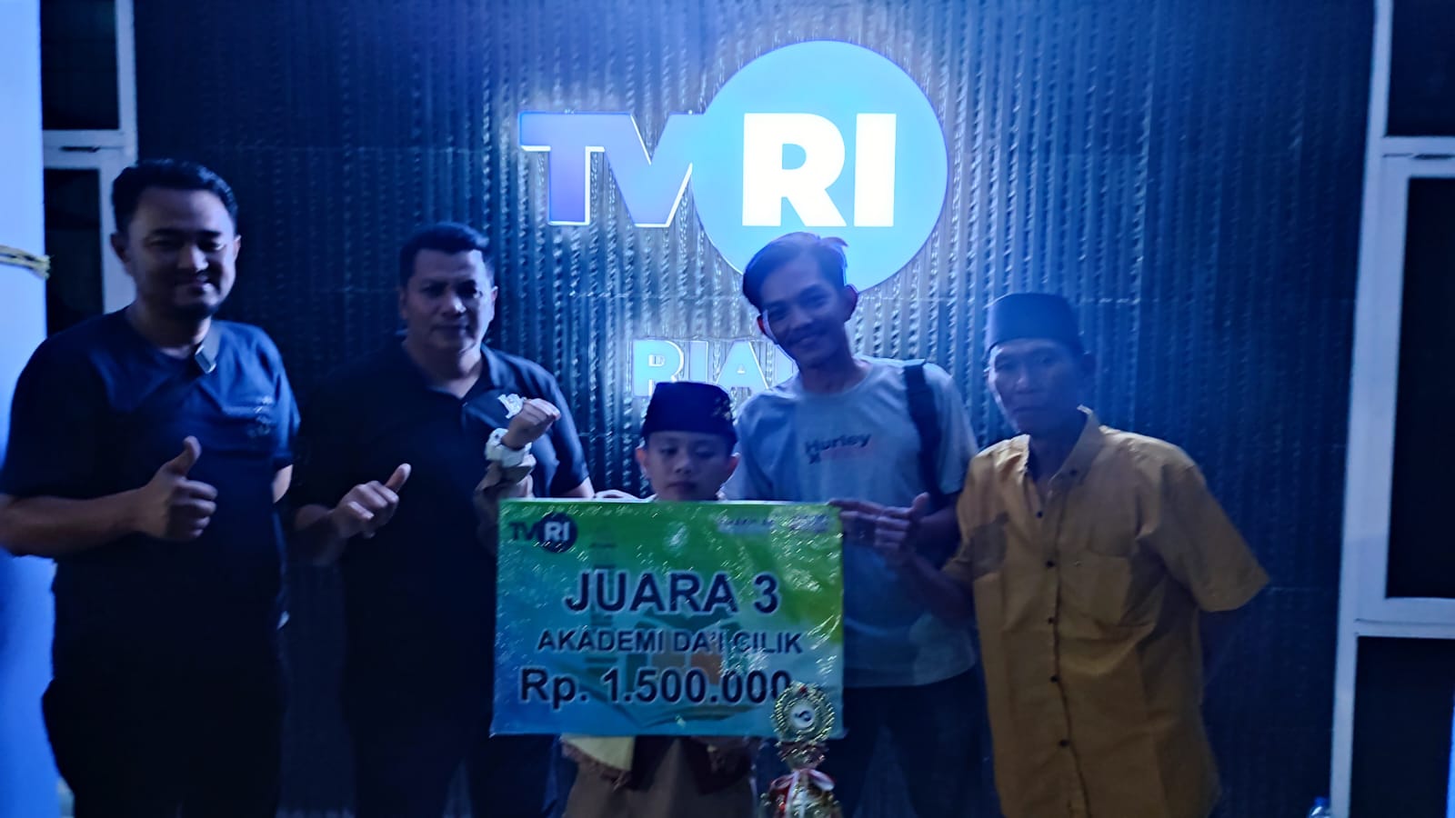 Siswa SD Muhammadiyah Kuok Juara 3 Akademi Da'i Cilik TVRI, Ardo Beri Selamat