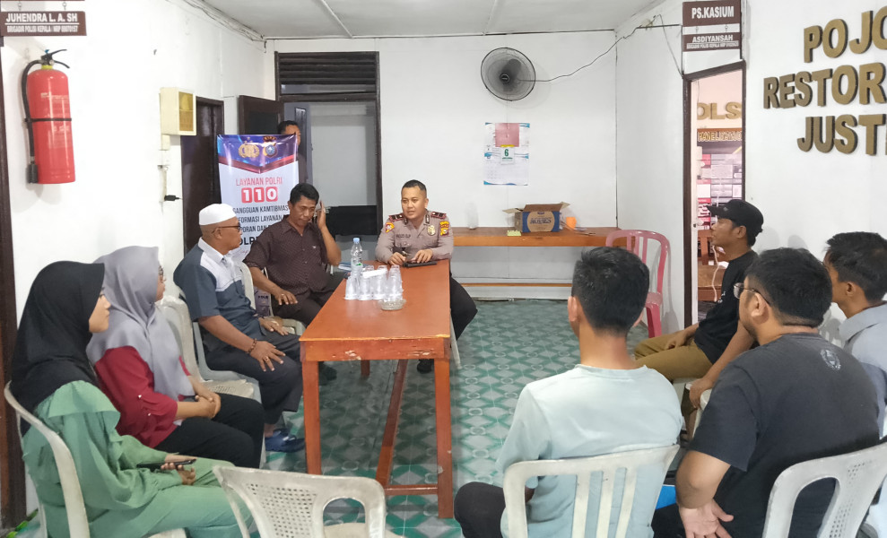 Jelang Pengiriman Logistik ke TPS, Polsek Concong Gelar Persiapan