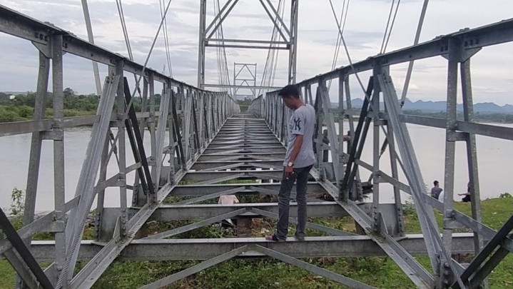 Sempat Mangkrak, 4 Jembatan Gantung di Kampar Dilanjutkan Tahun Ini