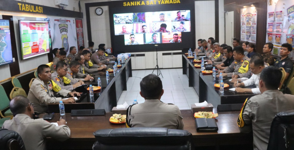 Pastikan OMP LK 2024 Pilkada Serentak, Polres Inhu Dikunjungi Tim Pamatwil Polda Riau
