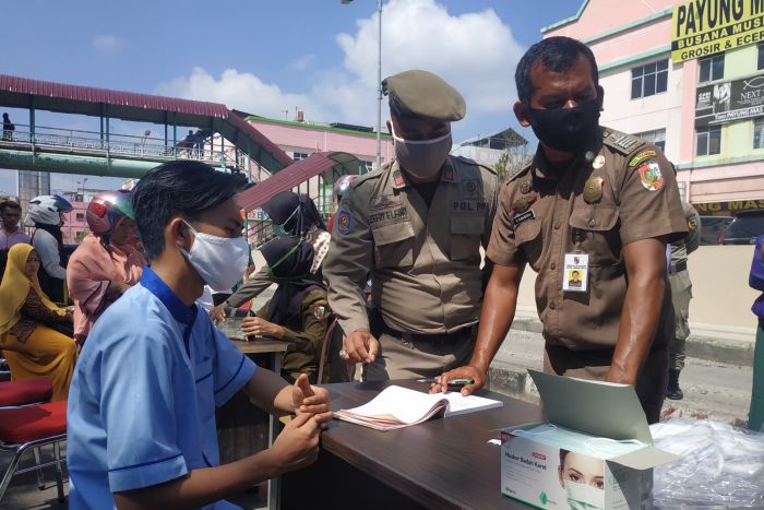 Mulai Hari Ini, Ada Razia Masker di Pekanbaru, Terjaring Bayar Denda Rp250 Ribu