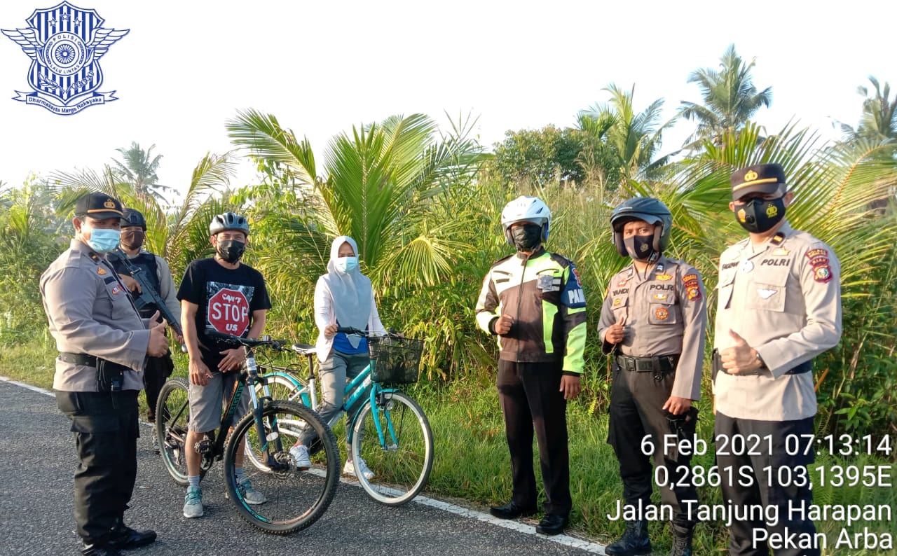 Jaga Kamtibmas, Polres Inhil Turunkan Tim Patroli Anti Begal Sepeda di Tembilahan