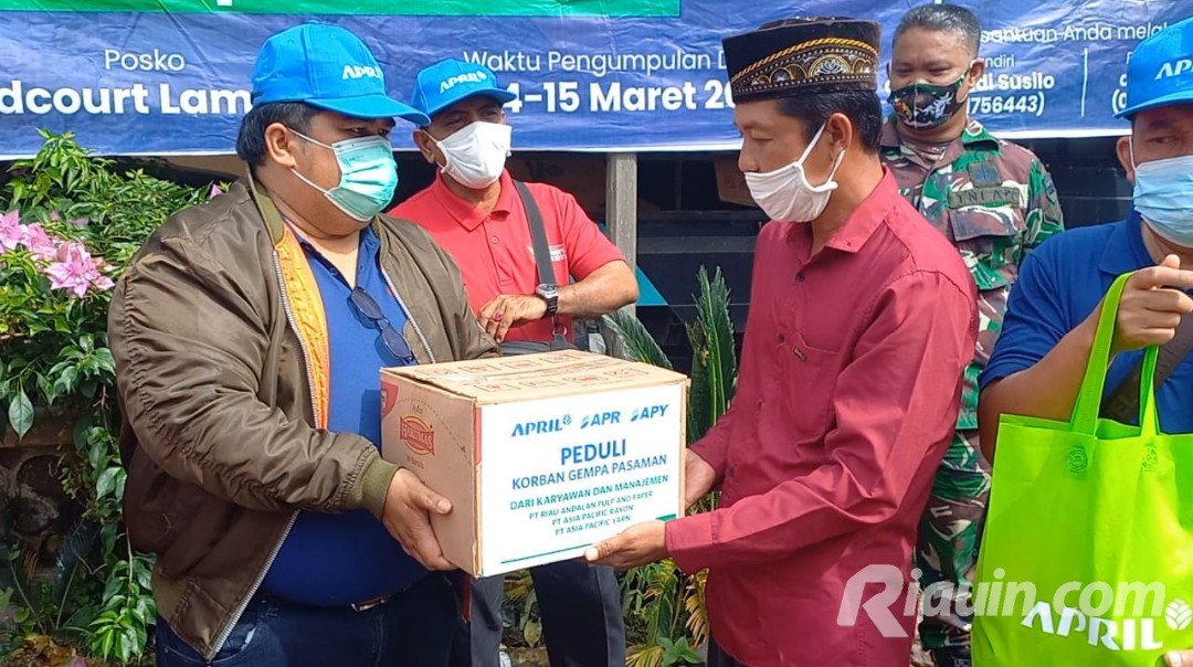 Karyawan RAPP-APR Salurkan Bantuan Korban Gempa Pasaman  
