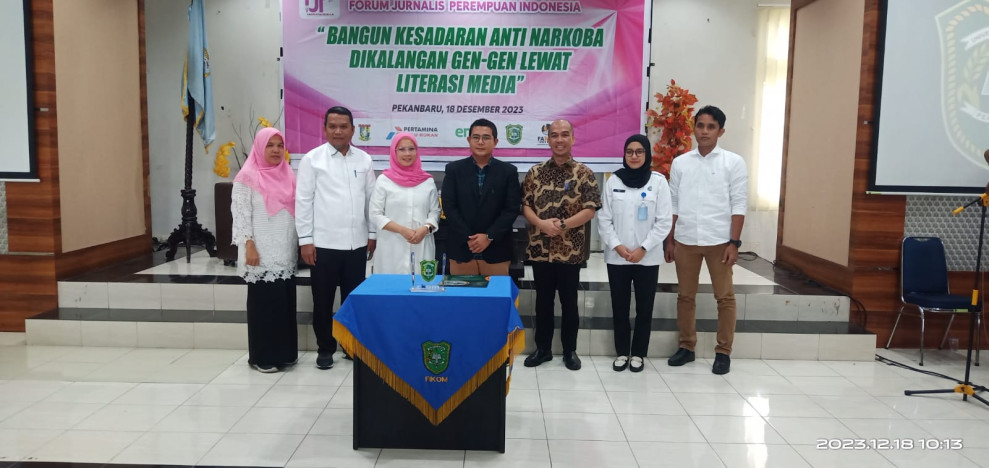 FJPI Riau Gandeng UIR Gelar Literasi Bahaya Narkoba di Kampus