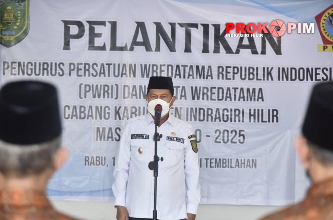 Wabup H.Syamsuddin Uti Lantik Pengurus PWRI Periode 2020-2025