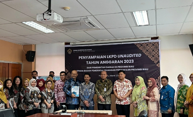 LKPD 2023 Diserahkan Pemko Pekanbaru ke BPK Perwakilan Riau