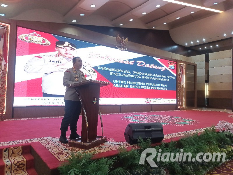 Persiapan PAM TPS, Polresta Pekanbaru Kerahkan 574 Personil